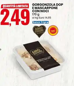 Eurospin Amo essere gorgonzola dop e mascarpone con noci offerta