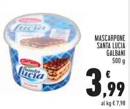 Conad Mascarpone santa lucia GALBANI offerta