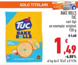 Conad Bake rolls TUC offerta