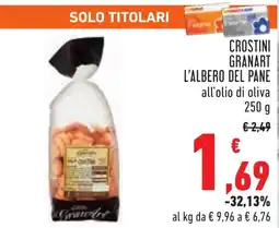 Conad Crostini granart L'ALBERO DEL PANE offerta