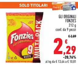 Conad Gli originali FONZIES offerta