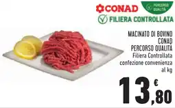 Conad Macinato di bovino conad percorso qualità offerta