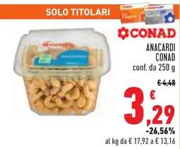 Conad Anacardi CONAD offerta
