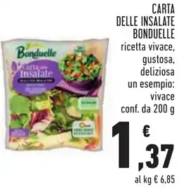 Conad Carta delle insalate BONDUELLE offerta
