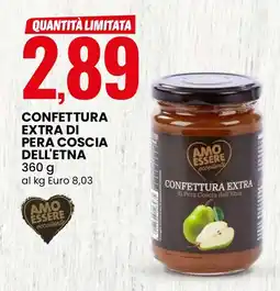 Eurospin Amo essere confettura extra di pera coscia dell'etna offerta