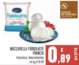 Conad Mozzarella fiordilatte FRANCIA offerta