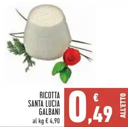 Conad Ricotta santa lucia GALBANI offerta