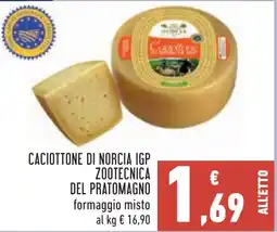 Conad Caciottone di norcia igp zootecnica del pratomagno offerta