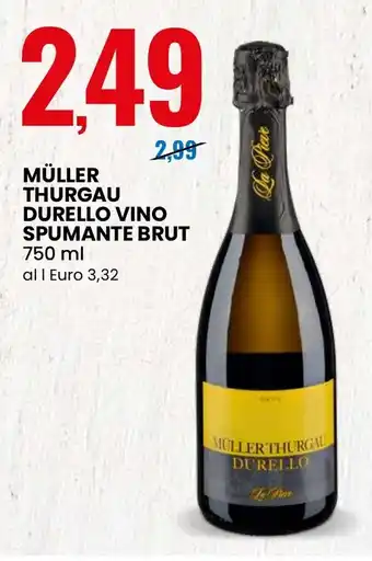 Eurospin Müller thurgau durello vino spumante brut offerta