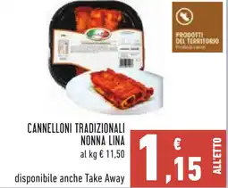 Conad Cannelloni tradizionali NONNA LINA offerta
