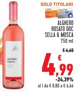 Conad Alghero rosato doc SELLA & MOSCA offerta