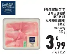 Conad Prosciutto cotto di alta qualità nazionale sapori&dintorni CONAD offerta