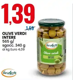 Eurospin Variagusto olive verdi intere offerta