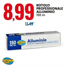 Eurospin Sistema casa rotolo professionale alluminio offerta
