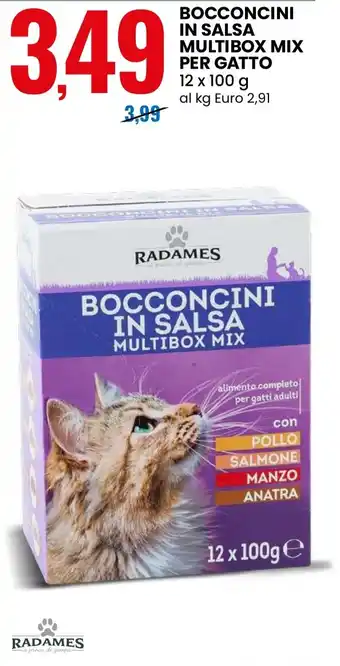 Radames bocconcini in salsa multibox mix per gatto