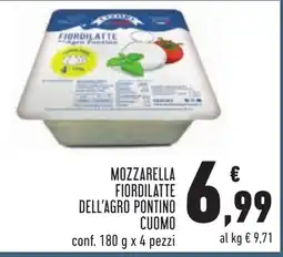 Conad Mozzarella fiordilatte dell'agro pontino offerta