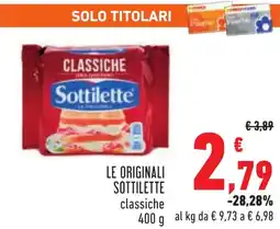 Conad Le originali sottilette classiche offerta