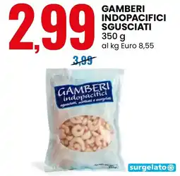 Eurospin Gamberi indopacifici sgusciati offerta
