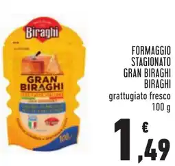 Conad Formaggio stagionato GRAN BIRAGHI offerta