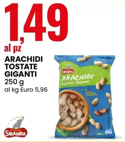 Eurospin Sibamba arachidi tostate giganti offerta