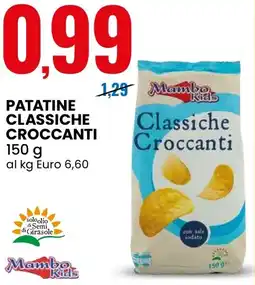 Eurospin Mambo kids patatine classiche croccanti offerta