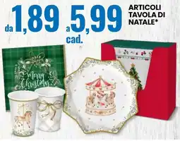 Eurospin Articoli tavola di natale offerta