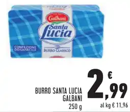 Conad Burro santa lucia GALBANI offerta