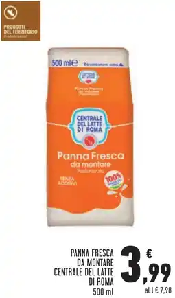 Conad Panna fresca da montare CENTRALE DEL LATTE DI ROMA offerta