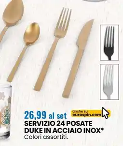 Eurospin Servizio 24 posate duke in acciaio inox offerta