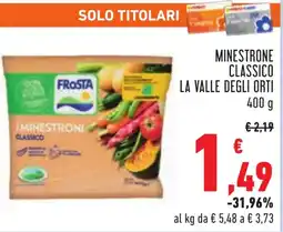 Conad Minestrone classico LA VALLE DEGLI ORTI offerta