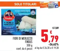 Conad Fiori di merluzzo FINDUS offerta