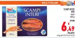 Conad Scampi interi ARBI offerta
