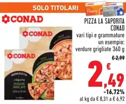 Conad Pizza la saporita CONAD offerta