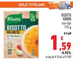 Conad Risotto KNORR offerta