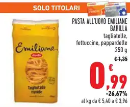Conad Pasta all'uovo emiliane CONAD offerta