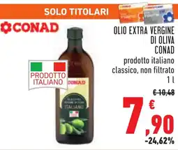 Conad Olio extra vergine di oliva CONAD offerta