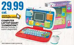 Eurospin Computer laptop smart 'clementoni' offerta