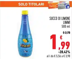 Conad Succo di limone LIMMI offerta