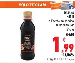 Conad Glassa PONTI offerta