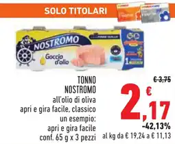 Conad Tonno NOSTROMO offerta