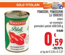Conad Pomodori, pomodorini LA TORRENTE offerta
