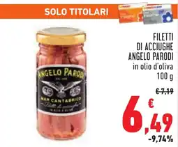 Conad Filetti di acciughe ANGELO PARODI offerta
