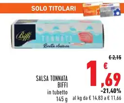 Conad Salsa tonnata BIFFI offerta