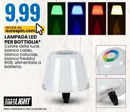 Eurospin Lampada led per bottiglia offerta