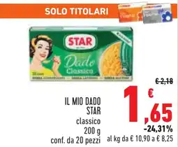 Conad Il mio dado STAR offerta
