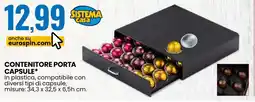 Eurospin Contenitore porta capsule offerta