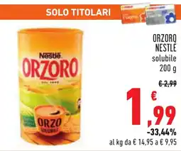 Conad Orzoro NESTLÉ offerta