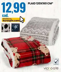 Eurospin Plaid 120x160 cm offerta