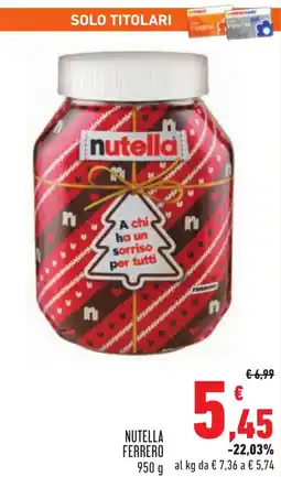 Conad Nutella FERRERO offerta