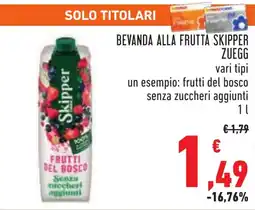 Conad Bevanda alla frutta skipper ZUEGG offerta